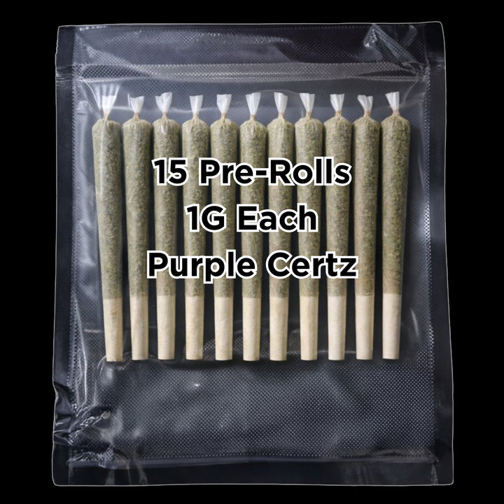 15 Purple Certz (Pre-Rolls)