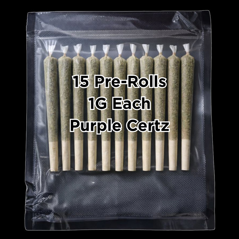 15 Purple Certz (Pre-Rolls)